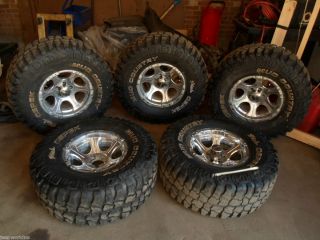 Jeep Wrangler YJ TJ 33 X 12 50 R15 5 on 4 5 tires rims wheels 5PC DICK