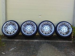 22 inch Chrome Verde Rims with Tires