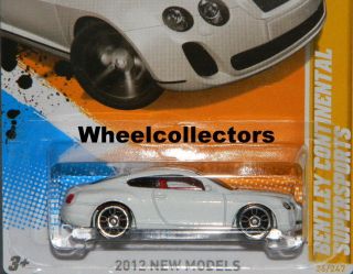  Continental Supersports White 2012 Hot Wheels RARE New Models 36 50