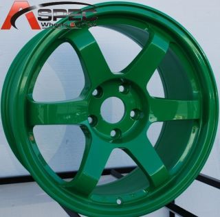 17x9 0 Rota Grid Wheels 5x100 Rims ET30MM Absolute Green