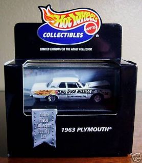 Hot Wheels 1963 Plymouth Melrose Missile CASE1 64