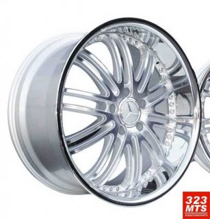 22 inch Rims Wheels XIX x23 BMW Silver Chrome Lip Wheels Rims 535i