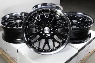 17 Black Wheels Rims 5 Lugs Legacy Outback Kizashi Corolla Celica Vibe