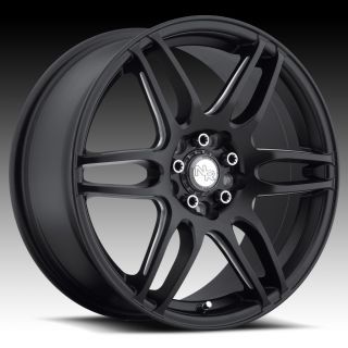 17 inch Niche NR6 Black Wheels Rims 5x4 5 5x114 3 45 Acura CL RL TL