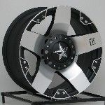 20 inch Silver XD Rockstar Wheels Rims Chevy Truck C10 Jeep Wrangler