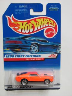 Hot Wheels 1998 First Editions Mustang Mach 1 670 Orange
