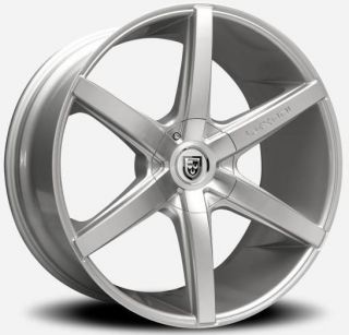22 inch 22x9 Lexani R 6 Silver Wheel Rim 5x4 5 M35 M45 Q45 EX35 FX35