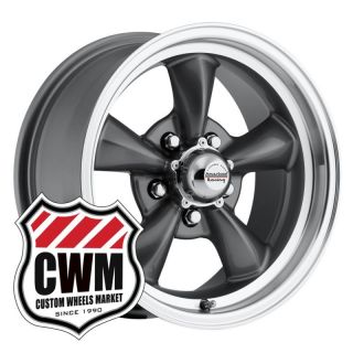15x6 Charcoal Gray Wheels Rims 5x4 50 lug pattern for Ford Mustang 65