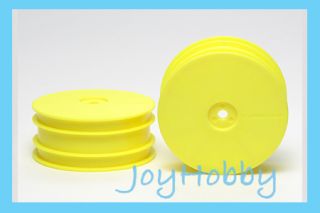 Tamiya 54286 RC DB01 Front Dish Wheels Fluorescent Yellow