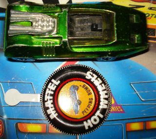 Diecast 1970 Mattel Hong Kong Hot Wheels Redline Peeping Bomb & Badge