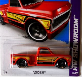 Hot Wheels 2013 HW Showroom 69 Chevy Red F Cases