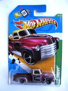 Hot Wheels 2012 Treasure Hunt 52 Chevy Excellent Card 