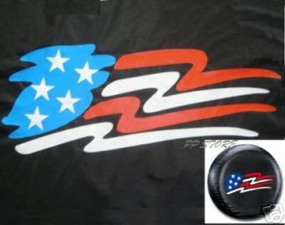 Spare Tire Cover 8 10 Rim American Flag Only for Trailer