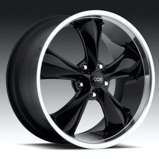 20 inch Staggered FOOSE Legend Wheels Black 5x4 5 5x115