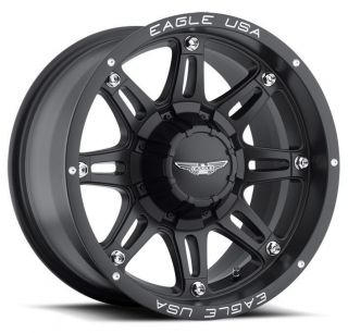 American Eagle style 027 wheels rims, 20x9, 5x5.5 & 5x5, matte black