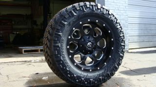 Fuel Off Road Boost Black Wheels Nitto Trail Grapplers 285 65 18 33 NR