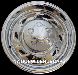 Chrome Wheel Skins Hub Caps Rim Covers 8SLOT 5 Lug Steel Wheels