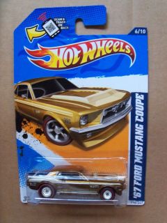 Hot Wheels Super Treasure Hunt 67 Ford Mustang Coupe Great Card LQQK