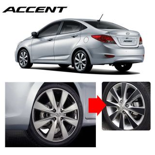 2011 2012 Accent Carbon Wheels Mask Decal Sticker 16inches No 14 Car