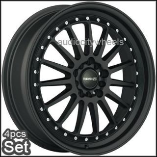 18inch Wheels Tenzo Turismo Black 4 5LUG Rims Rim Wheel