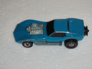 Hot Wheels Vintage Redline Revvers Jettin Vett Corvette LQQK Blue