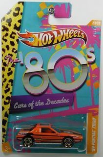 Hot Wheels 1 64 Cars of The Decades 84 Pontiac Fiero Hard to Find
