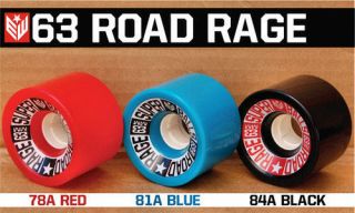 Earthwing Road Rage Longboard Wheels 63mm 81A New