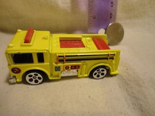 Toy Car Mattel Hot Wheels Vintage Yellow Fire Truck 1976 Nice Diecast