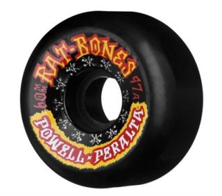 Powell Peralta Rat Bones II 97A Skateboard Wheels Blk