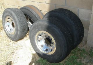 235/85/R16 Four wheels for Ford Truck with wheel covers, 3 good tires