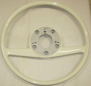 RESTORED RECASTED MERCEDES BENZ STEERING WHEEL IVORY COLOR W108 W109