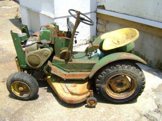 JOHN DEERE 110 LAWN AND GARDEN TRACTOR 1965 WITH NARROW WHEELS RARE