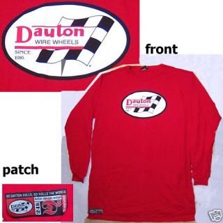Dayton Wire Wheels Since 1916 Red L s Shirt Large Extra Tall New