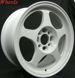 Rota Slipstream 15x6 5 4x100 40 White Rims Wheels