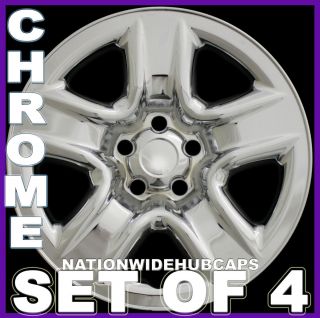 Chrome Wheel Skins Rim Full Hub Covers for 5 Spoke Steel Wheels
