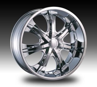 20 inch Velocity VW725 Chrome Wheels Rims 5x4 25 5x108
