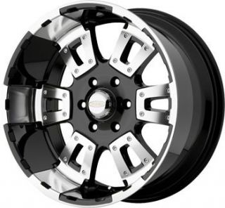 17 inch DIAMO Karat Black Wheels Rims 6x135 Ford F150