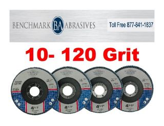 10 4 5”x7 8 Zirconia Flap Disc Grinding Wheels 120 Grit