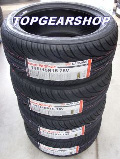 Nankang NS2 Tyres 195 45 15 1954515 78V 195 45 15 X4