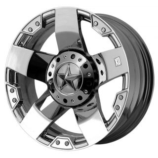 20x8 5 XD Rockstar Chrome Wheels 5x150 Toyota Tundra Toyota Sequoia