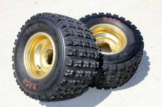  20 rear tires wheels aluminum rims Yamaha Banshee YFZ450 RAPTOR P57