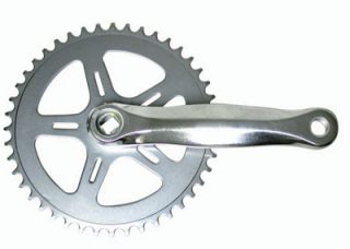 Bike Crank Set Single Speed 152mm 32T Alloy Arms Steel Chainring