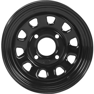 Rhino 350 450 550 660 700 12 ITP Delta Steel Black Wheels Rims