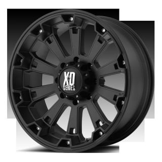 20 XD Series XD800 Misfit Wheel Set Black Offroad Rims