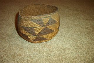 Native American HUPA Indian Mush Bowl Basket Northern California