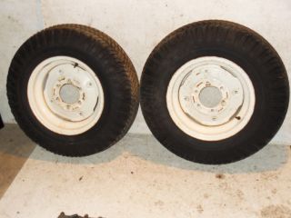 Case Ingersoll Rear Wheels Tires 8 16 16 inch 444 446 Power King