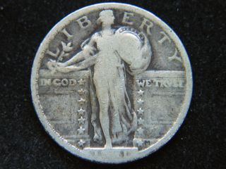  Liberty Silver Quarter Dollar Rare Key Near Full Date Rim Bump Rev