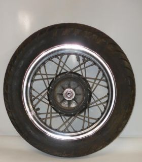 Used 1988 Yamaha Virago 250 XV250 Part Rear Wheel Rim with Tire