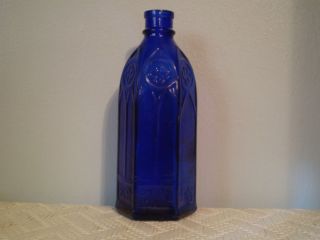 Vintage RARE 8 Cobalt Blue Carters Ink Bottle