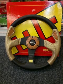 New Genuine Momo Steering Wheel Jet Gold Italy Sports